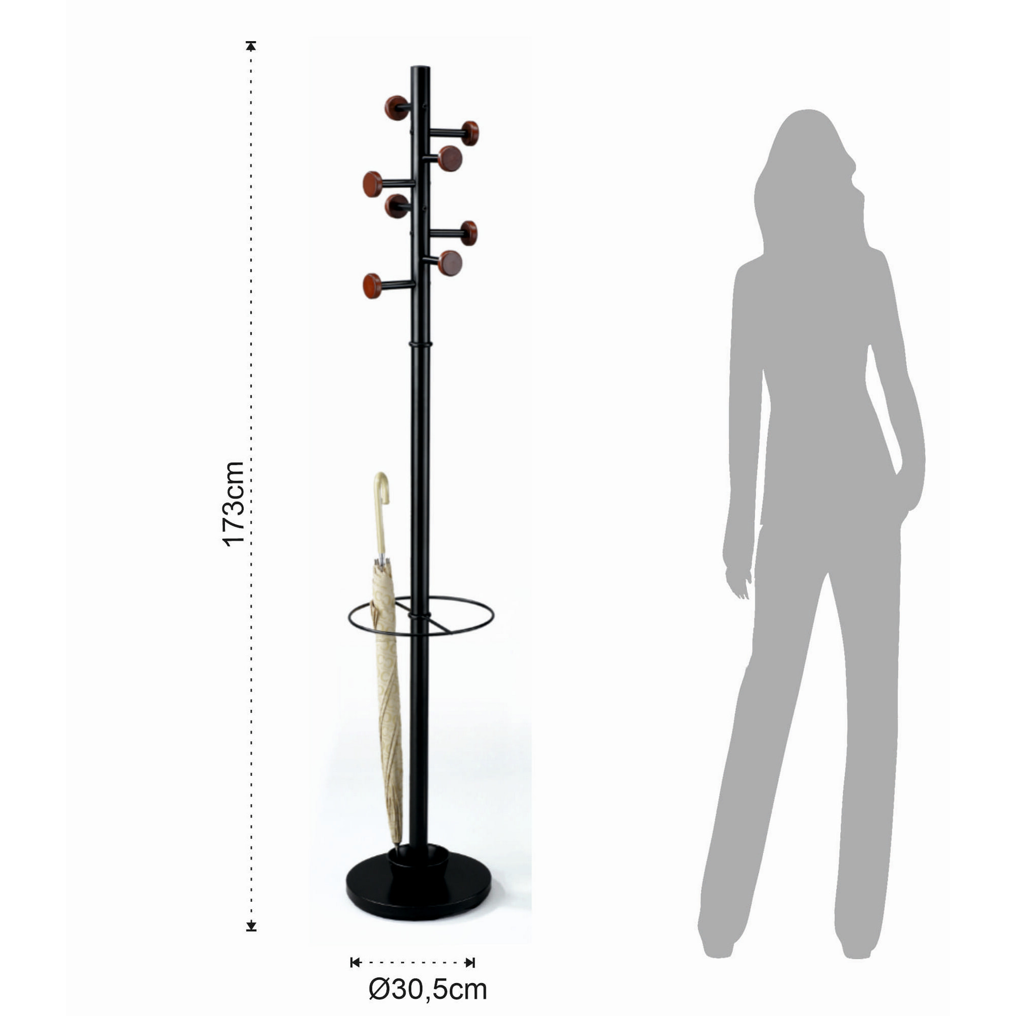 TOMASUCCI Appendiabiti / portaombrelli WELLS Multicolore