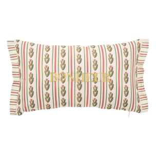Coussin Mona rectangulaire 30x50cm blanc