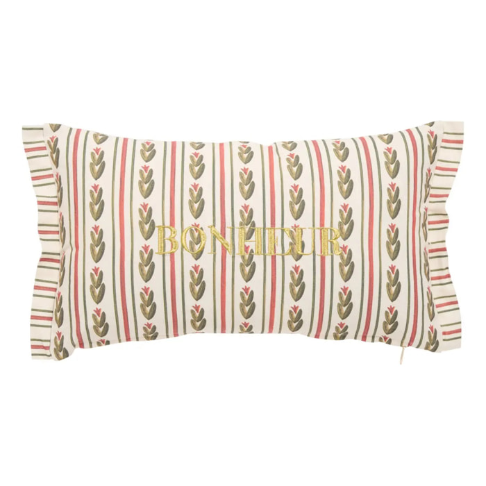 Coussin Mona rectangulaire 30x50cm blanc