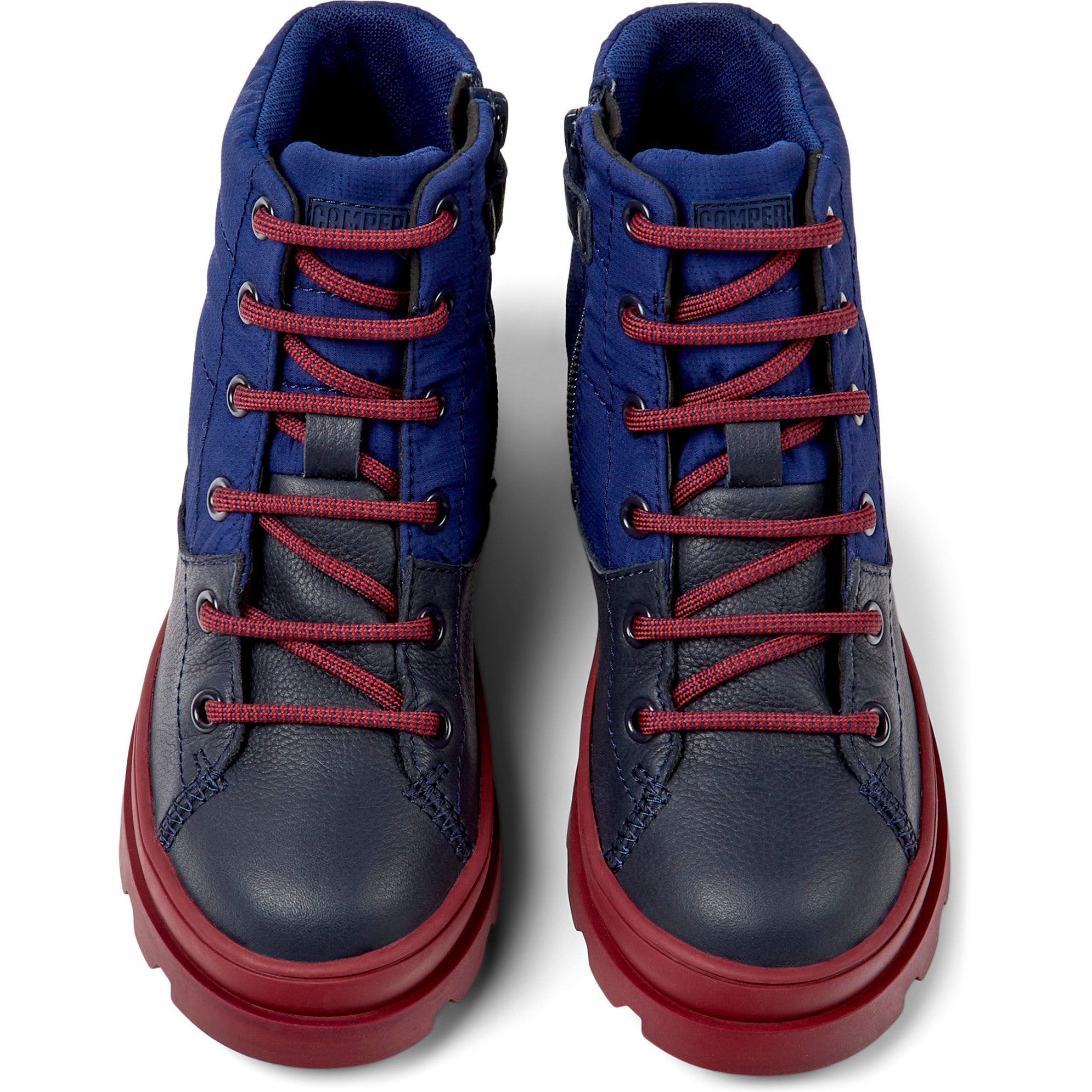 Botines - CAMPER Brutus - Azul - Tejido técnico / Piel lisa