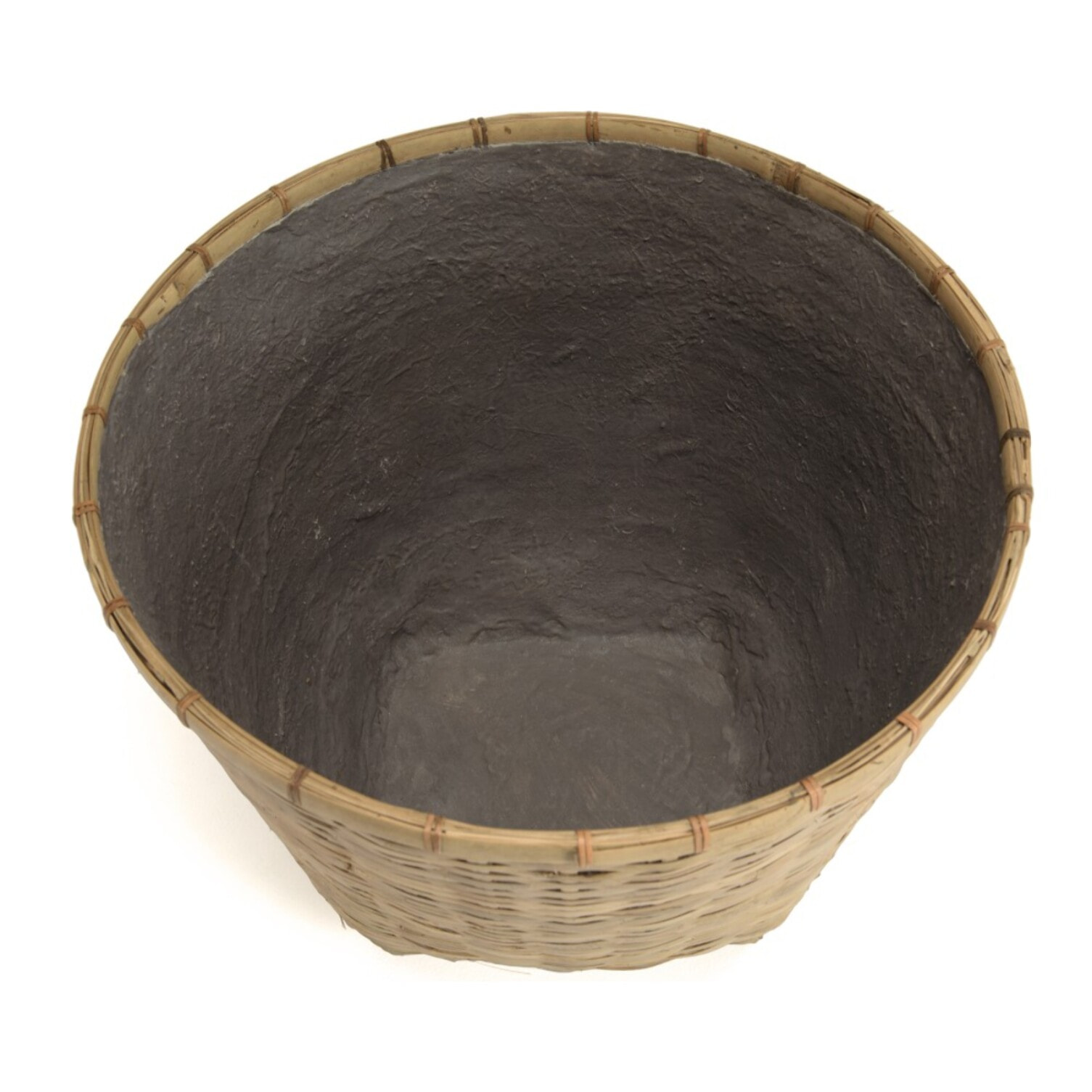 HECTOR - Pot de fleur rond 60x60cm en bambou naturel