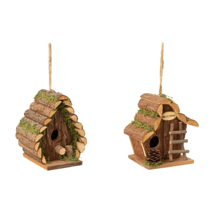 J-Line nichoir Echelle - bois - naturel - small - 2 pcs