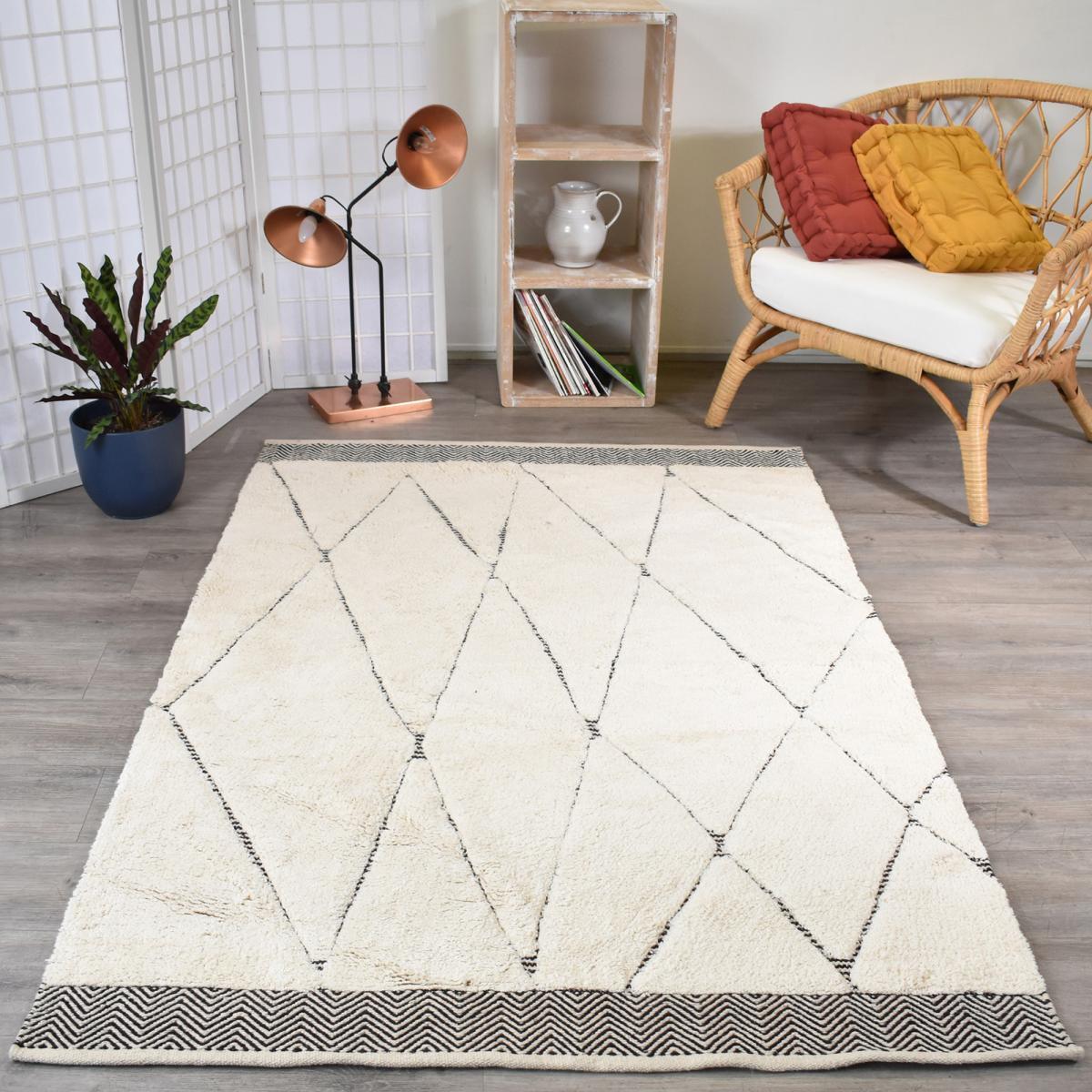 Tapis moderne VEBA tapis salon en coton