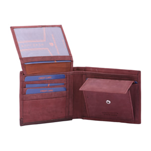Portafoglio  da uomo In Vera pelle Made in Italy 10x12x3 cm