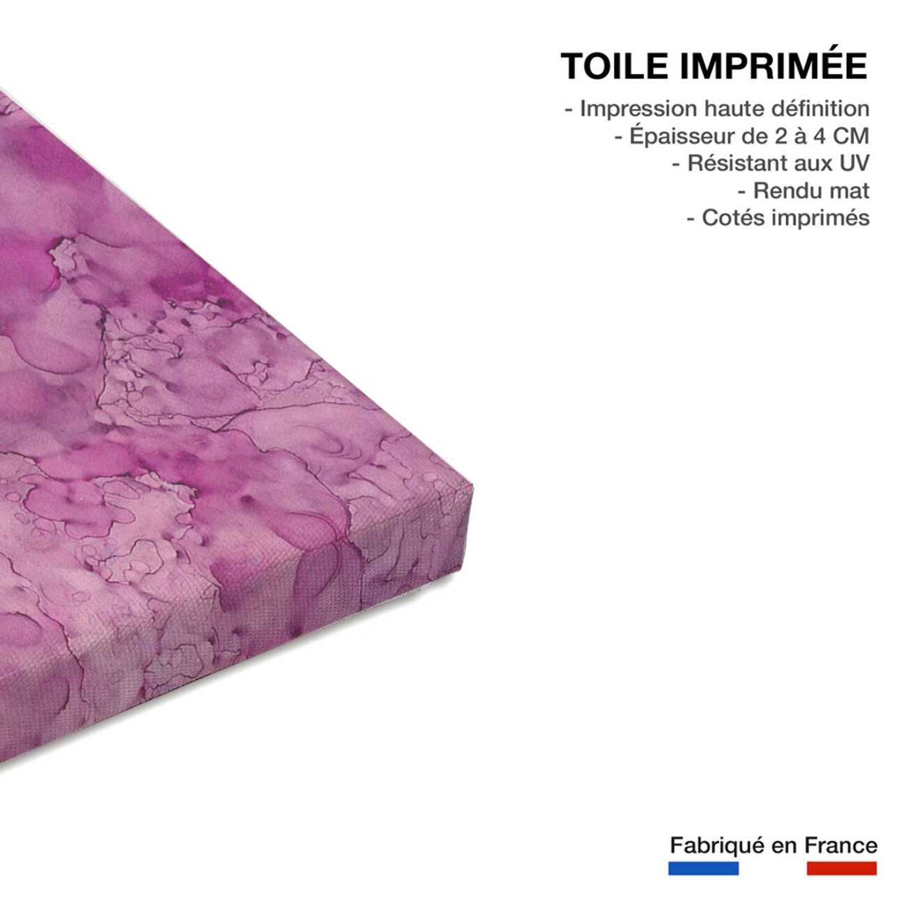 Tableau fuchsia Toile imprimée