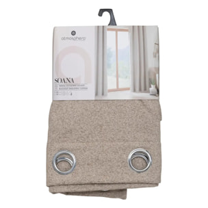 Rideau isolant/occultant Soana beige 140x260cm