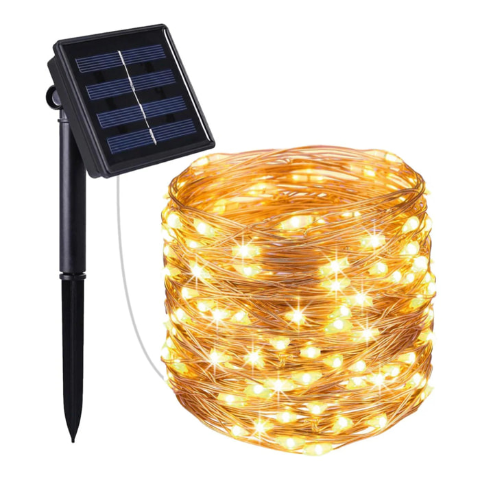 Guirlande solaire SKINNY 100 LED 11.5M