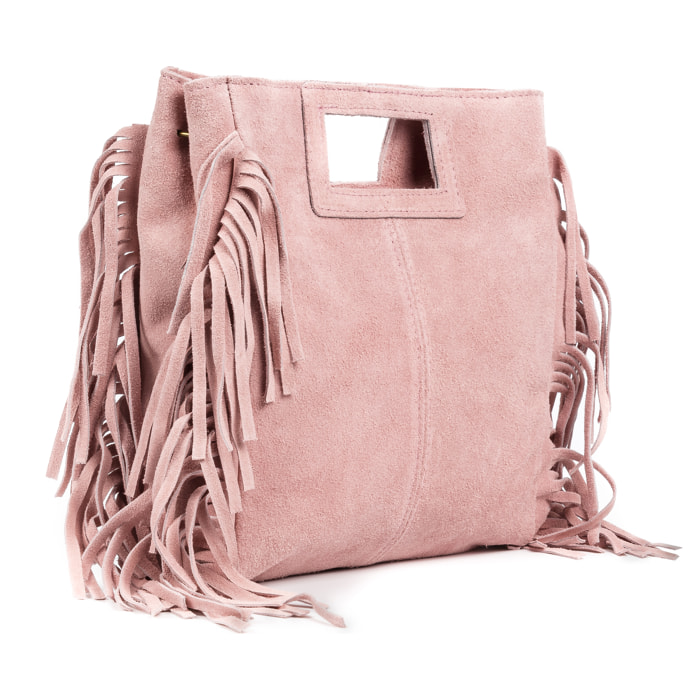 Aldeno borsa a tracolla donna, pelle autentica Nabuk.