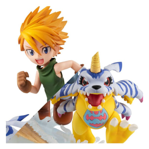 Digimon Adventure G.e.m. Series Pvc Statua Yamato Ishida & Gabumon 2022 Ver. 12 Cm Megahouse