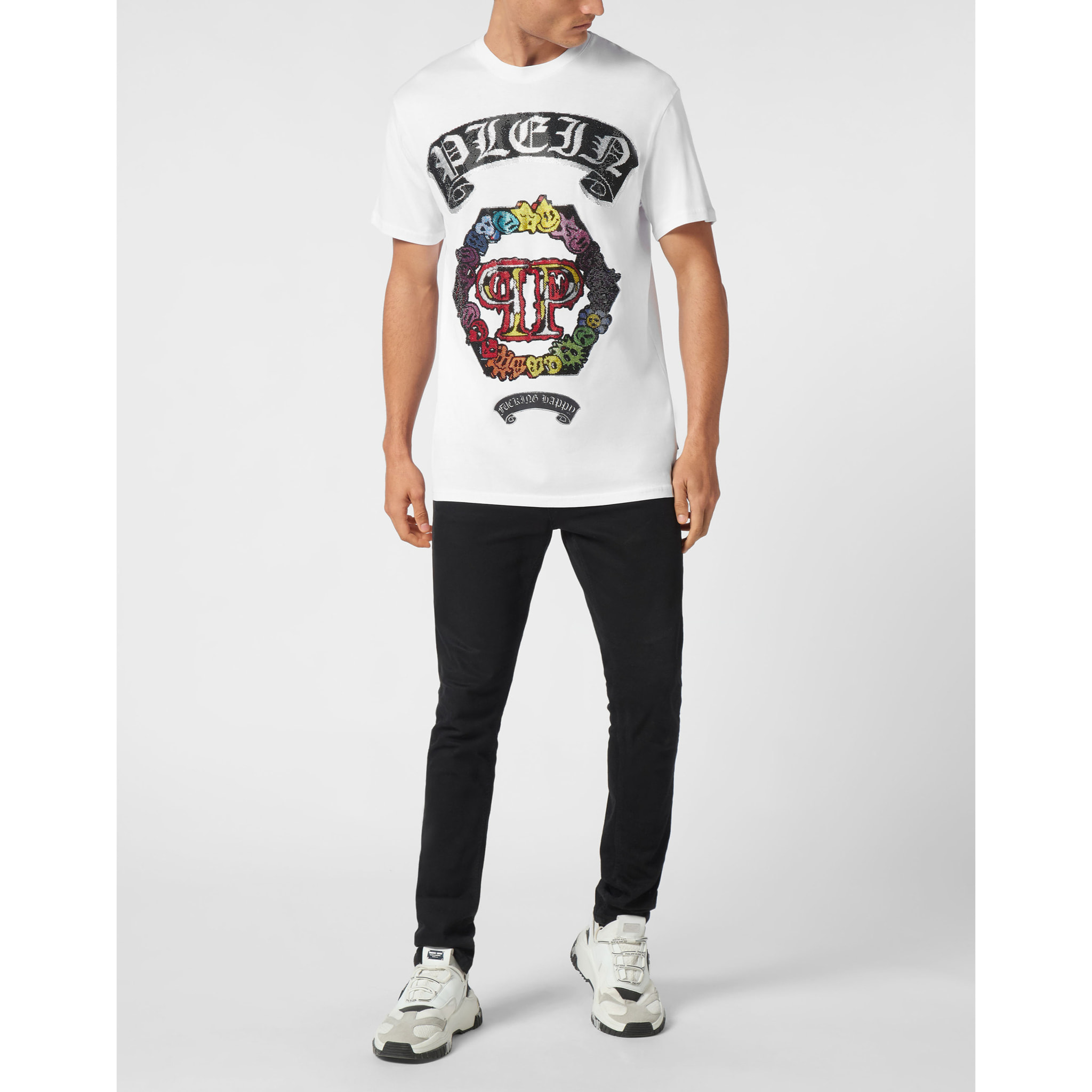 PHILIPP PLEIN Camiseta Cuello Redondo SMILE