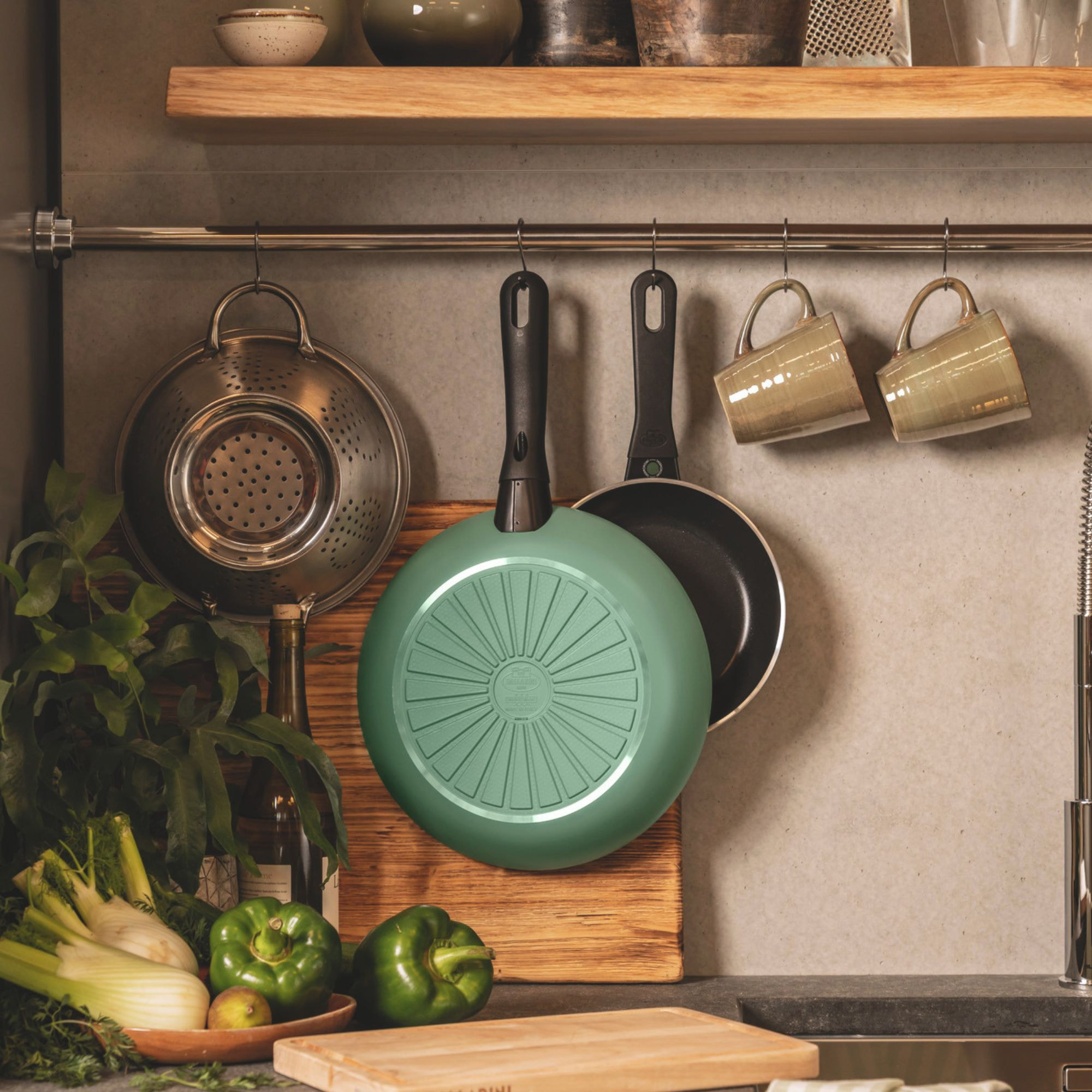 Poêle 24 cm Caprera, Vert sauge