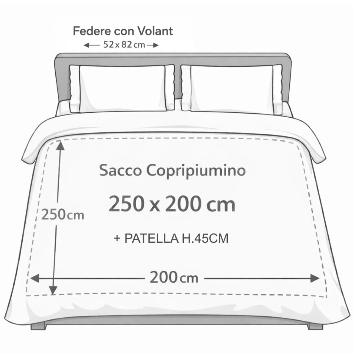 Parure Copripiumino Matrimoniale in Raso 60/60 Sacco e Federe con Fantasia Floreale Lavinia