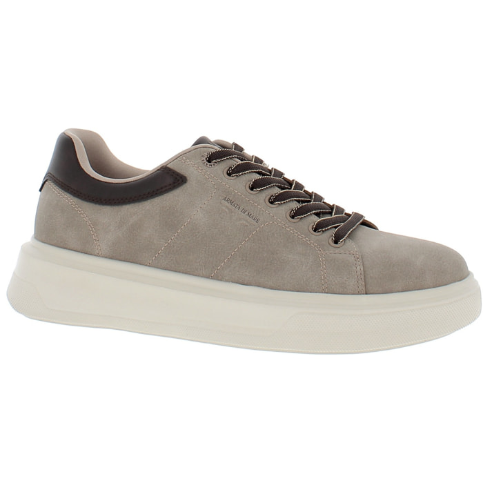 Armata di Mare Scarpe Uomo Court Maxi Sneakers Casual con Soletta Rimovibile in Memory Foam AMU 2M842 Taupe