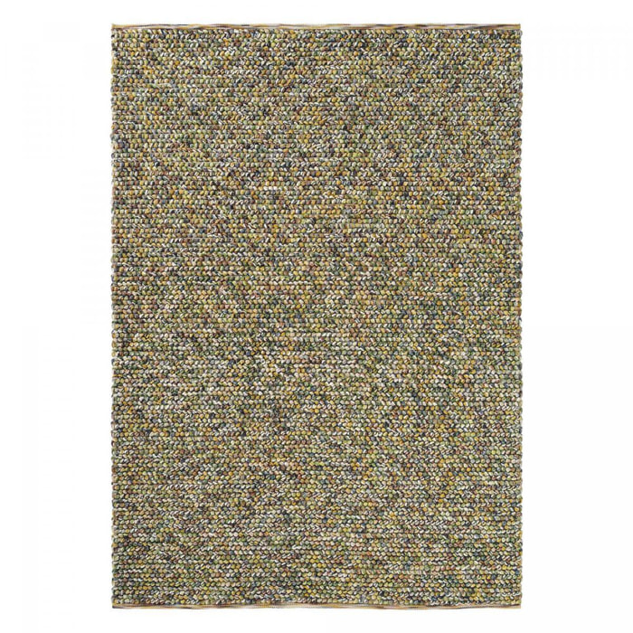 Tapis salon et chambre tissé en laine motif faux uni ULGU