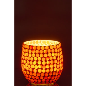J-Line Chandelier Mosaïque - verre - orange - medium