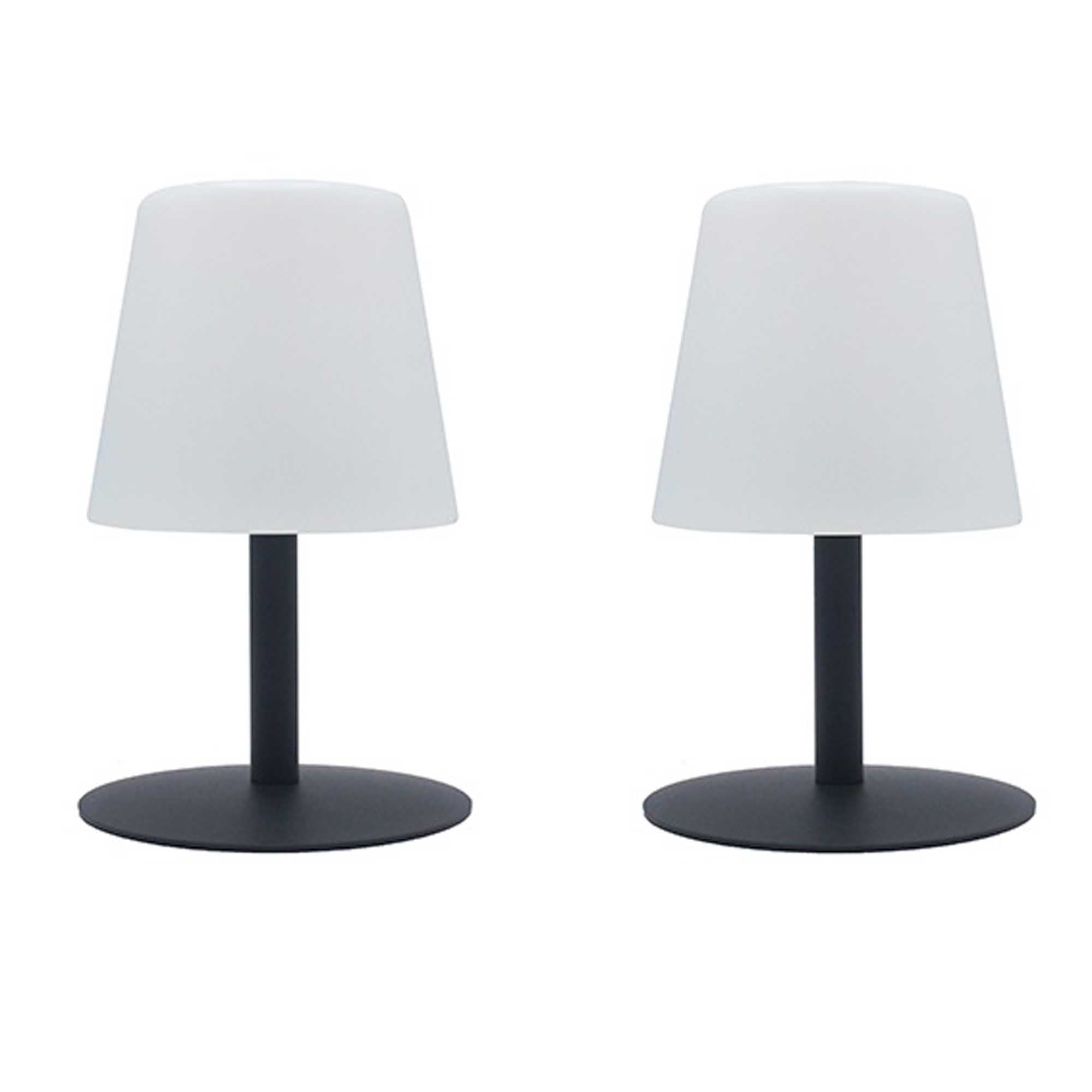 Lot de 2 Lampe de table sans fil LED STANDY MINI ROCK H25CM