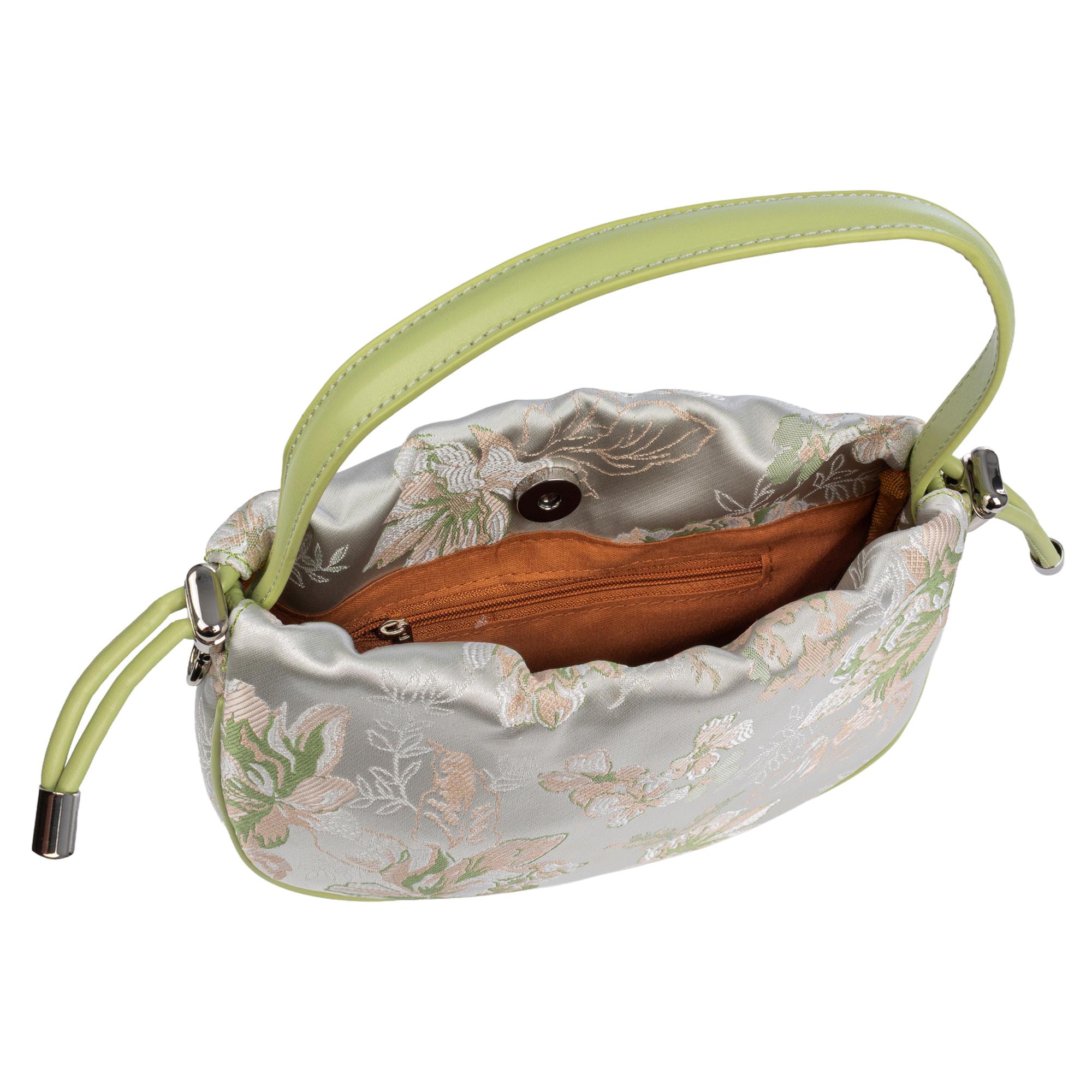Bradano Bolso de mano Mujer. Fabricado en tela y piel sintética PU.