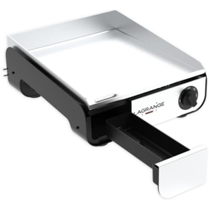 Plancha électrique LAGRANGE Pro 35S noir à poser, 40x35 cm + kit d'accessoires