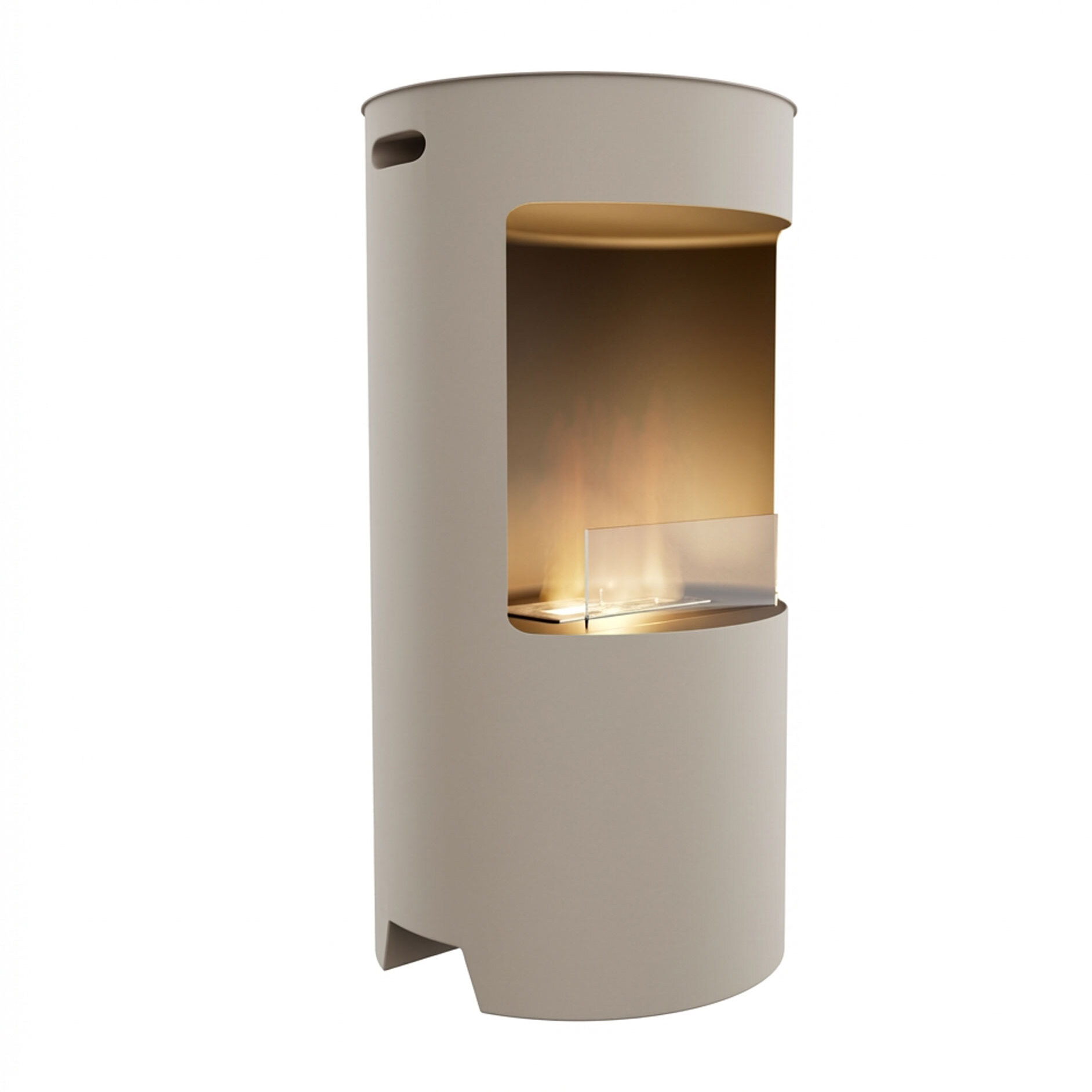 Giulio Cesare - Caminetto a bioetanolo da terra con 1 bruciatore da 1.5LØ40x80 cm