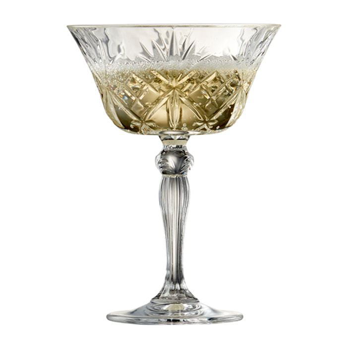 Set de 4 coupes à champagne Melodia 26 cl