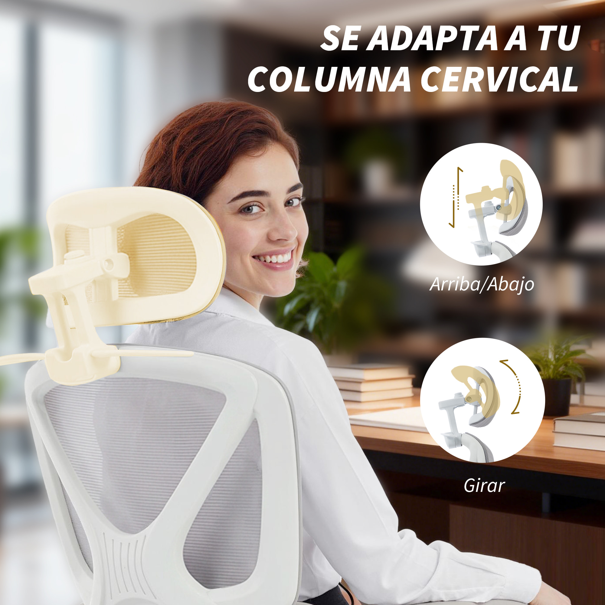 Silla de Escritorio de Malla Silla de Oficina Reclinable con Reposacabezas Soporte Lumbar Reposapiés y Altura Regulable Función de Basculante Carga 120 kg Gris Claro