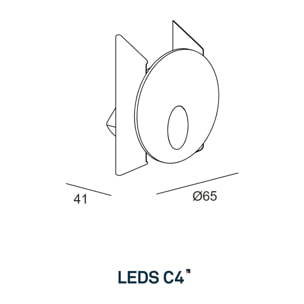 LEDS·C4 Señalizacion Step Round 2W 3000K CRI 80 Blanco IP20 67Lm