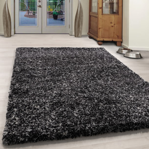 ENJOY - Tapis shaggy à poils longs anthracite