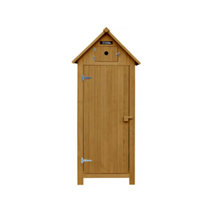 Armoire de jardin "Cabanon" - 77 x 54.5 x 179 cm - Marron