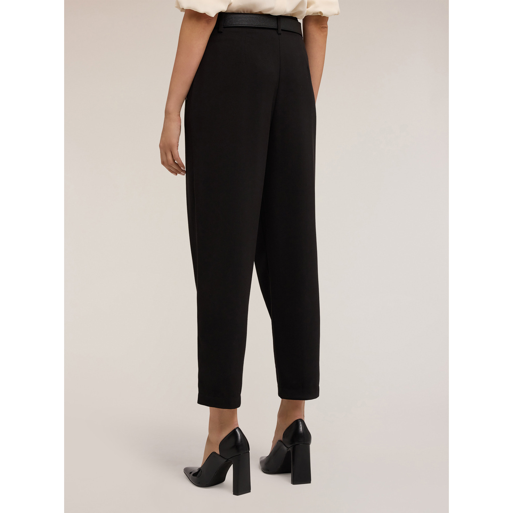 Motivi - Pantalones carrot con cremallera en el bajo - Negro