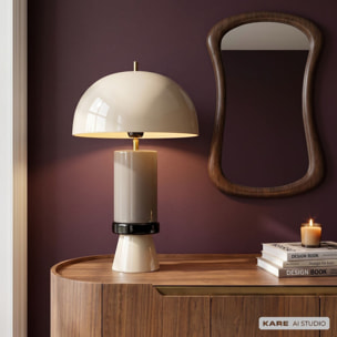 Lampe Josy beige et grise Kare Design