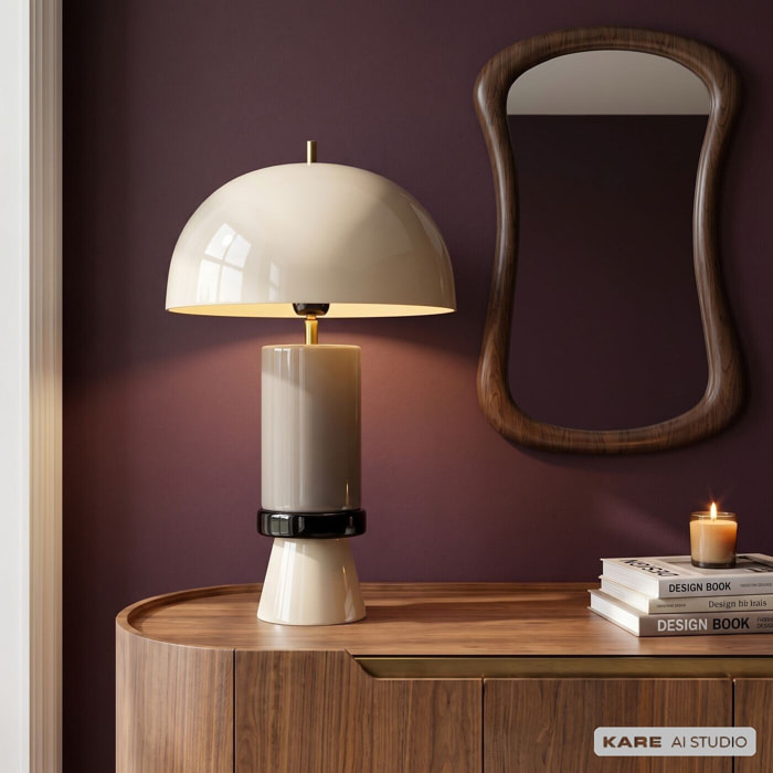 Lampe Josy beige et grise Kare Design