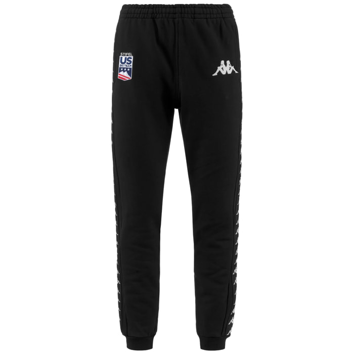 Kappa - Pantaloni Uomo Nero - 222 BANDA ARUFINZIP US