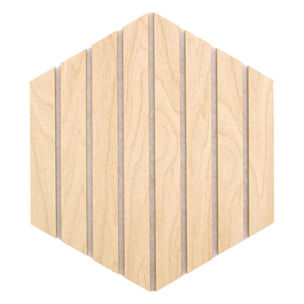 Lot de 3 panneaux décoratifs Colva beige fond gris 30x26cm