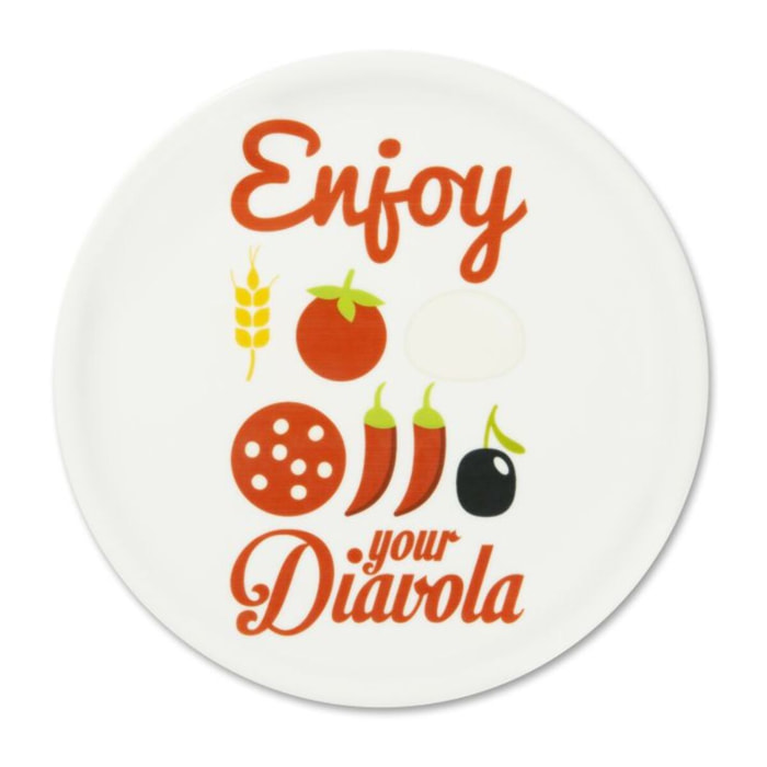 Set 6 Piatti Pizza Excelsa – Enjoyable, Porcellana Bianco