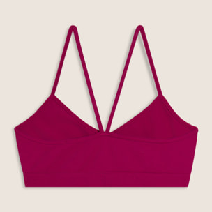 Top sportivo seamless con spalline incrociate
