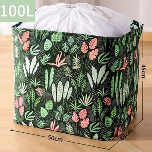 Bolsa de almacenaje de print tropical con asas