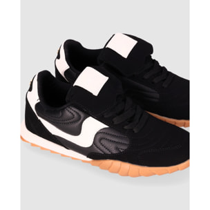 Deportivos de Tejido - Negro - Tacón: Bajo