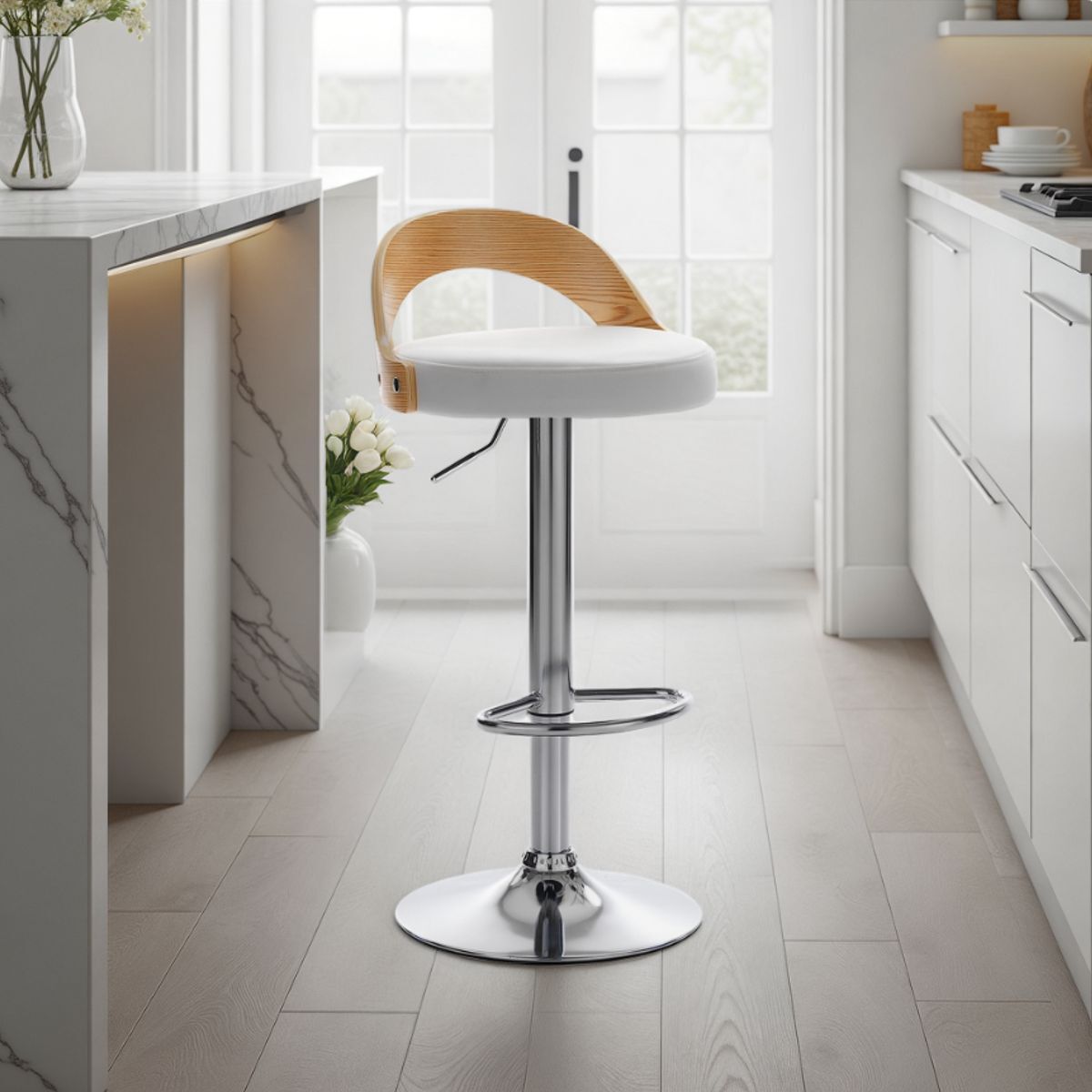 Tomasucci Ensemble de 2 tabourets RUBEN WOOD