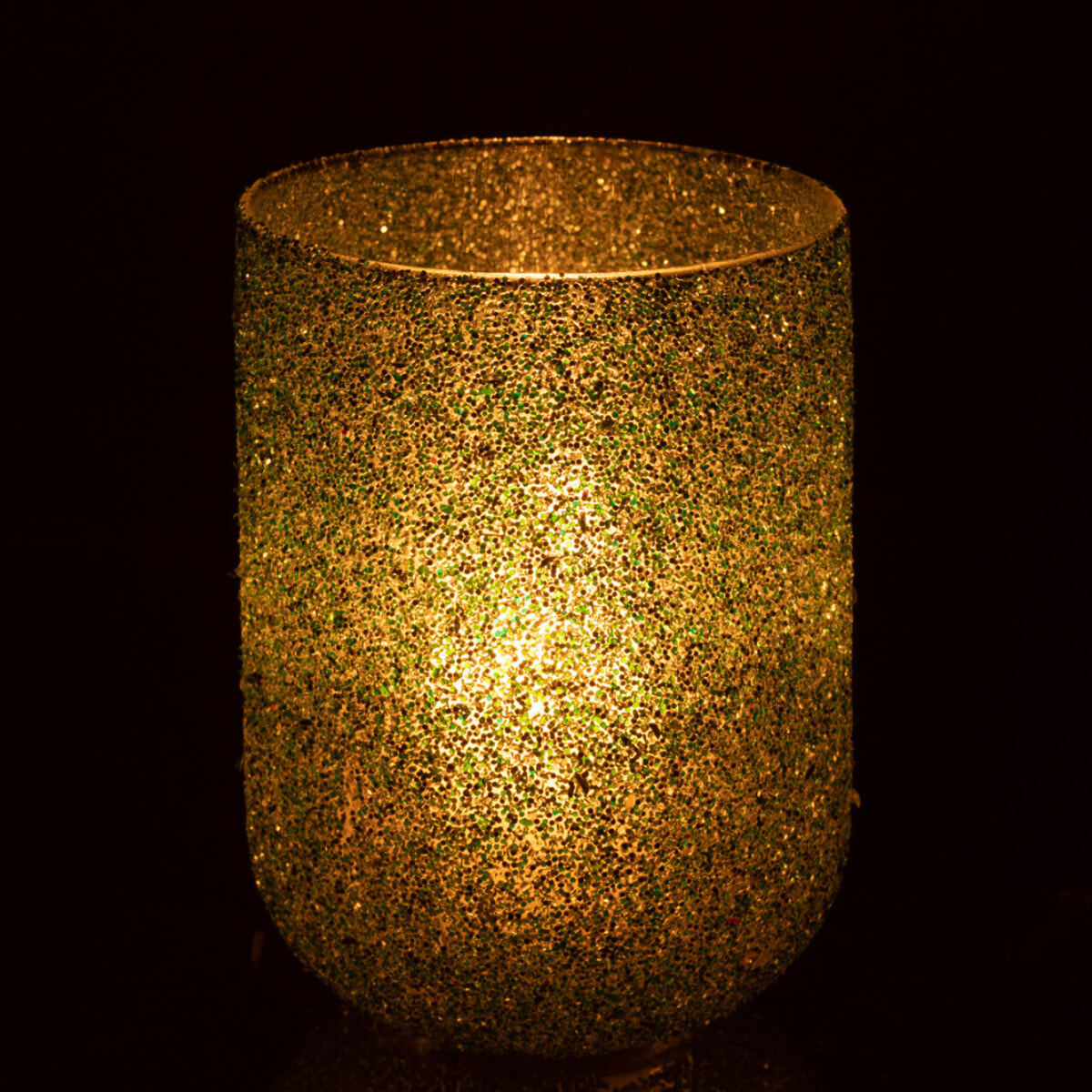 J-Line bougeoir Arti - verre - vert - medium