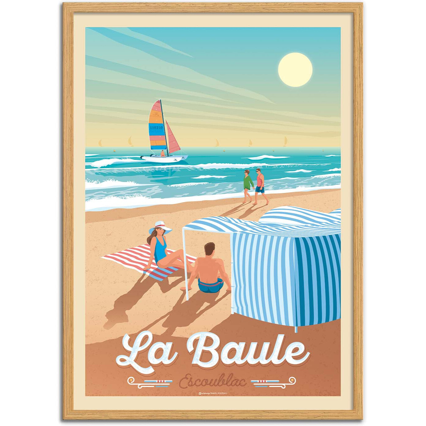Affiche - La Baule - Olahoop Travel Posters