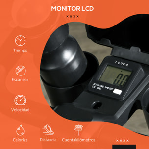 Bicicleta Estática Bici Estática con Volante de Inercia 4 kg Resistencia Magnética Ajustable Pantalla LCD Silencioso Asiento Ajustable y Soporte de Vasos Carga 120 kg para Casa Gimnasio Negro