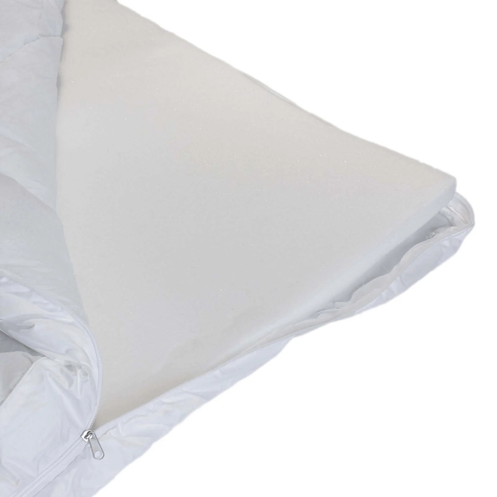 Surmatelas Hybrid | Mémoire de forme et microfibre | 8 cm | Déhoussable & sangles de maintien