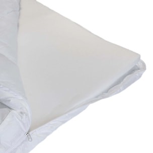 Surmatelas Hybrid | Mémoire de forme et microfibre | 8 cm | Déhoussable & sangles de maintien