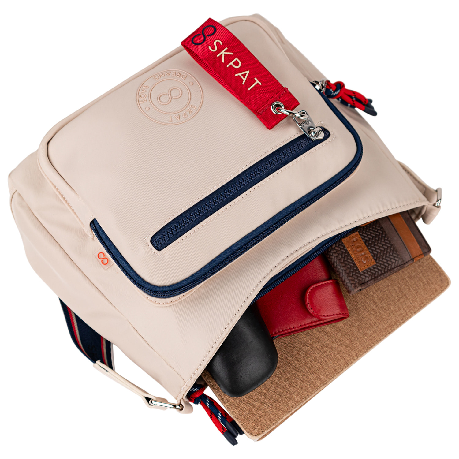 Bolso Bandolera Mujer Skpat Moselle Beige