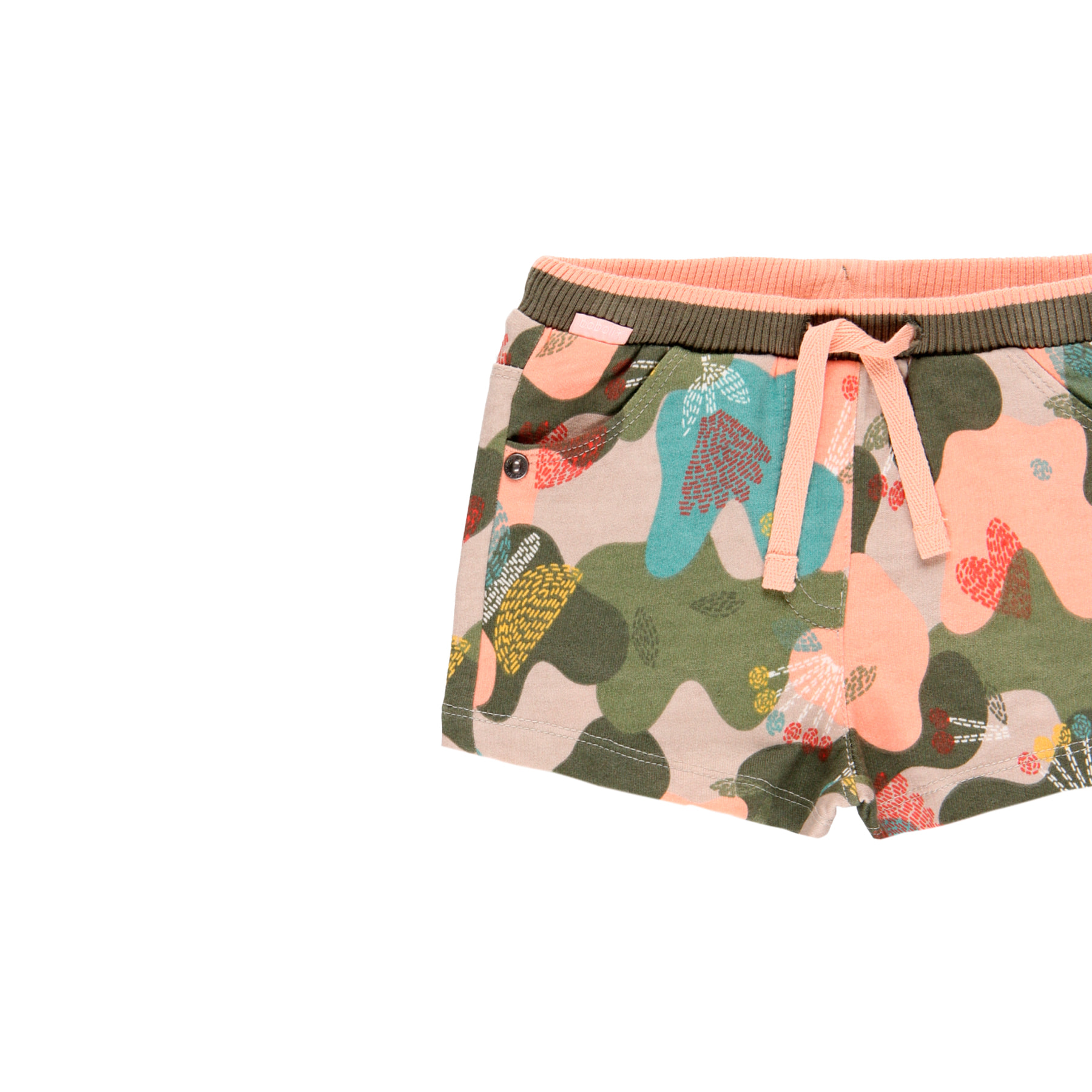 Bermudas felpa camuflaje de bebé niña