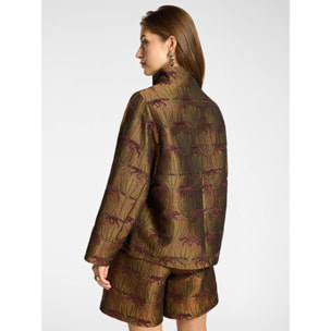 Elena Mirò - Giacca in tessuto jacquard - Marrone