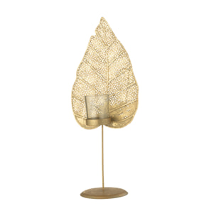 J-Line photophore Feuill - métal - or - large