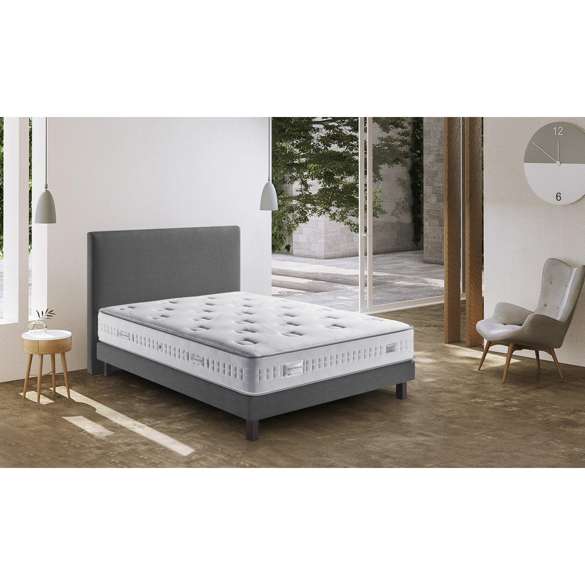 Matelas , ressort ensachés, ferme, H27