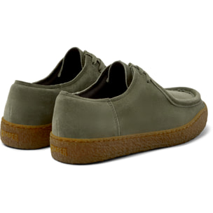 Scarpe stringate - CAMPER Peu Terreno - Verde - Pelle scamosciata