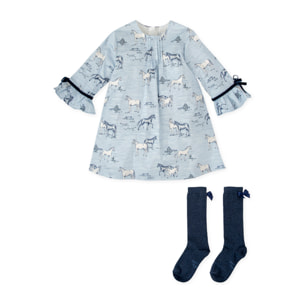 VESTIDO CON CALCETINES PORCELANA - Porcelana